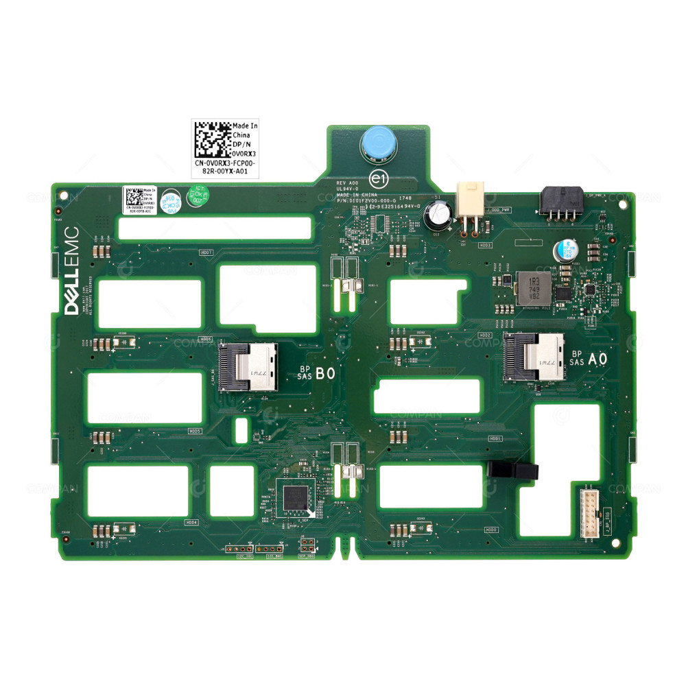 V0RX3  DELL 8-BAY 3.5" LFF SAS HDD BACKPLANE FOR DELL POWEREDGE T340 T440 T640